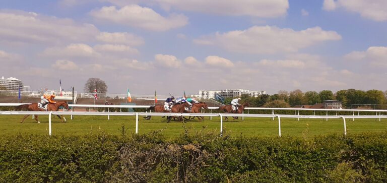 Une course sur l'hippodrome de Saint-Cloud - Crédit photo : Raymond Delatre