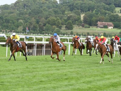 Une course de plat à Clairefontaine-Deauville - Source : Hippodrome de Deauville - Clairefontaine