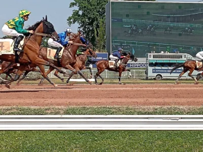 Une course sur l'hippodrome d'Enghien - Crédits : Raymond Delatre