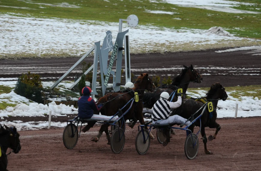 Une course sur l'hippodrome de Rouen-Mauquenchy